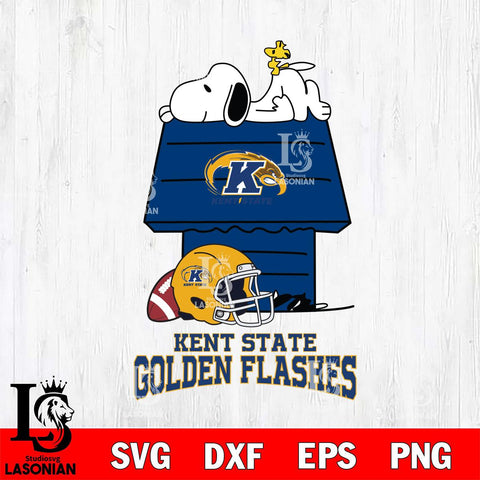 Kent State Golden Flashes Snoopy Chill Football SVG DXF EPS PNG FILE,Snoopy File Cut, NCAA Digital Download,Instant Download,Christmas Silhouette