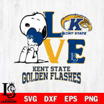 Kent State Golden Flashes Snoopy Sport 10 Svg Eps Dxf Png File, Digital Download