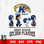 Kent State Golden Flashes Snoopy Sport 12 Svg Eps Dxf Png File, Digital Download