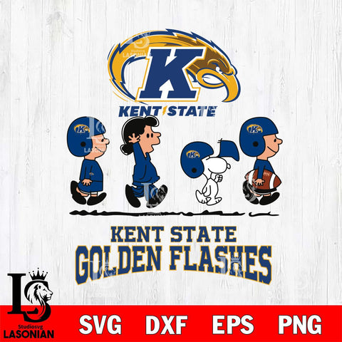 Kent State Golden Flashes Snoopy Sport 12 Svg Eps Dxf Png File, Digital Download