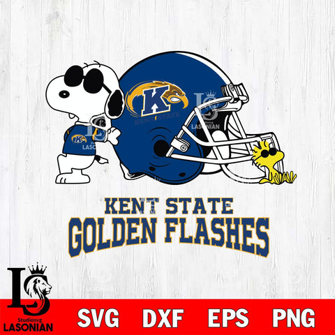 Kent State Golden Flashes Snoopy Sport 2 Svg Eps Dxf Png File, Digital Download