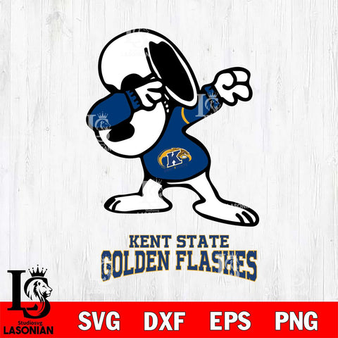 Kent State Golden Flashes Snoopy Sport 3 Svg Eps Dxf Png File, Digital Download