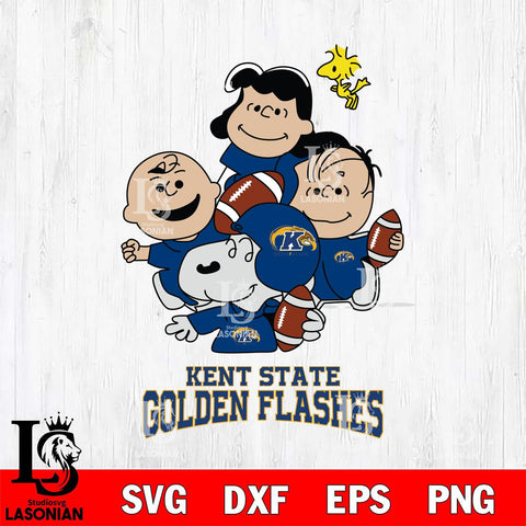 Kent State Golden Flashes Snoopy Sport 4 Svg Eps Dxf Png File, Digital Download