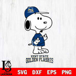 Kent State Golden Flashes Snoopy Sport 8 Svg Eps Dxf Png File, Digital Download