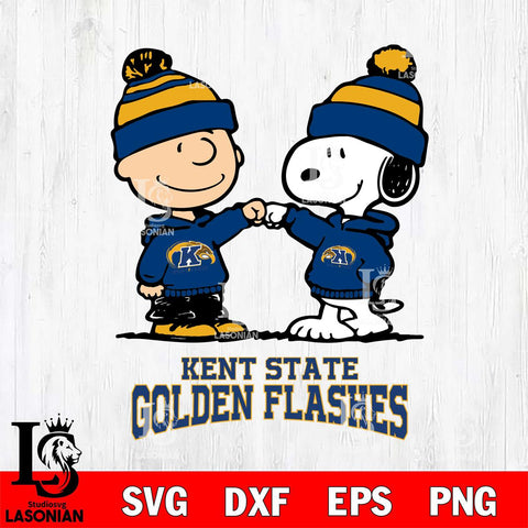 Kent State Golden Flashes Snoopy Sport 9 Svg Eps Dxf Png File, Digital Download