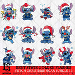 Kent State Golden Flashes Stitch Christmas NCAA Bundle 12 Svg Eps Dxf Png File, Digital Download, Instant Download