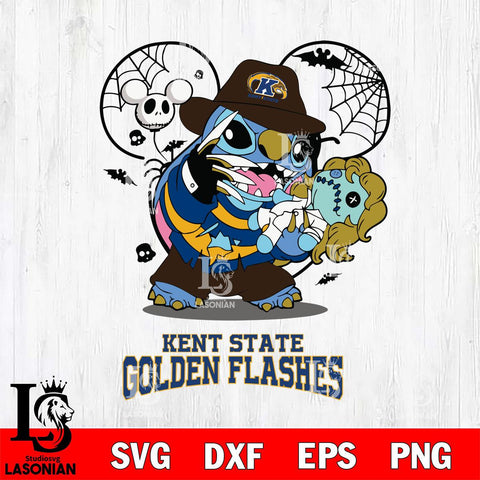 Kent State Golden Flashes Stitch Freddy Krueger Halloween Svg Eps Dxf Png File, Digital Download, Instant Download