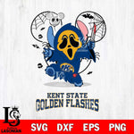 Kent State Golden Flashes Stitch Ghost Face Halloween 2 Svg Eps Dxf Png File, Digital Download, Instant Download
