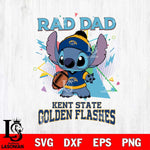 Kent State Golden Flashes Stitch Rad Dad SVG DXF EPS PNG FILE, NCAA File Cut,Digital Download,Instant Download