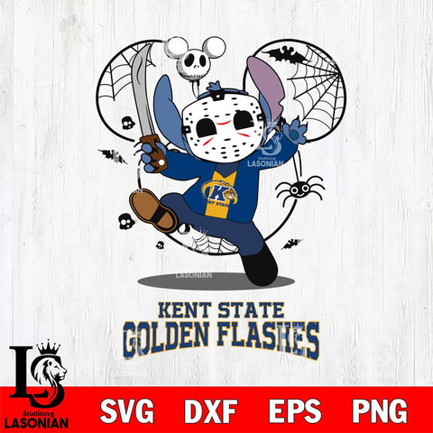 Kent State Golden Flashes Stitch jason voorhees Halloween Svg Eps Dxf Png File, Digital Download, Instant Download