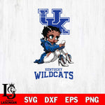 Kentucky Wildcats Beauty Black Fan Girl Football, Svg Eps Dxf Png File, Digital Download