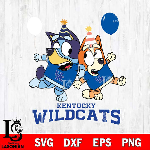 Kentucky Wildcats Bluey & Bingo 2 Svg Eps Dxf Png File, NCAA svg, Digital Download, Instant Download