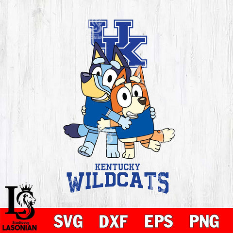 Kentucky Wildcats Bluey & Bingo 3 Svg Eps Dxf Png File, NCAA svg, Digital Download, Instant Download