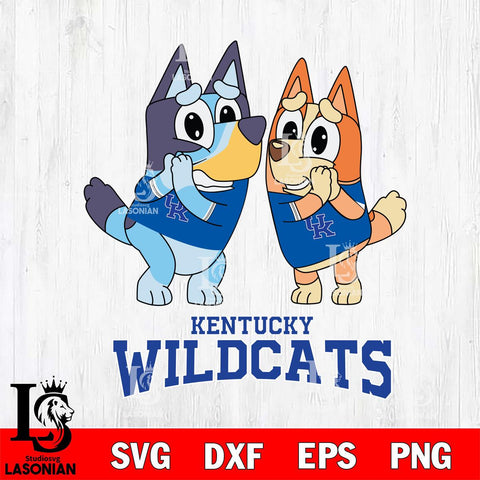 Kentucky Wildcats Bluey & Bingo 5 Svg Eps Dxf Png File, NCAA svg, Digital Download, Instant Download