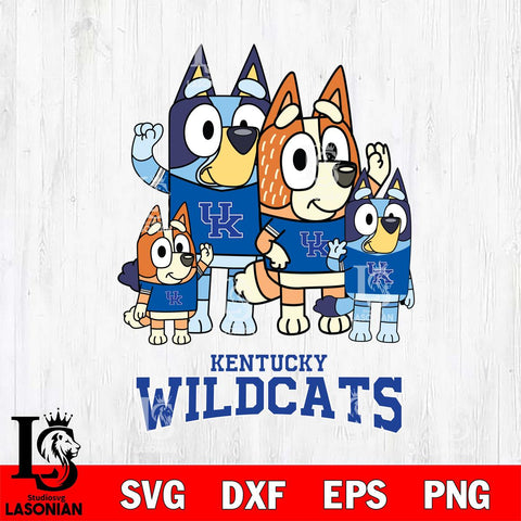 Kentucky Wildcats Bluey & Bingo 7 Svg Eps Dxf Png File, NCAA svg, Digital Download, Instant Download
