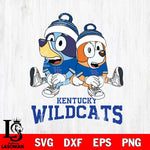 Kentucky Wildcats Bluey & Bingo 8 Svg Eps Dxf Png File, NCAA svg, Digital Download, Instant Download