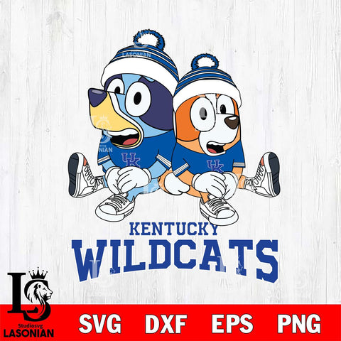 Kentucky Wildcats Bluey & Bingo 8 Svg Eps Dxf Png File, NCAA svg, Digital Download, Instant Download