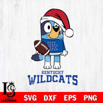 Kentucky Wildcats Bluey Christmas Svg Eps Dxf Png File, Digital Download