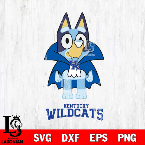 Kentucky Wildcats Bluey Dracula Halloween Svg Eps Dxf Png File, Digital Download, Instant Download