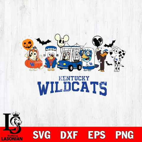Kentucky Wildcats Bluey Halloween Svg Eps Dxf Png File, Digital Download, Instant Download