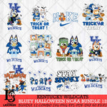 Kentucky Wildcats Bluey Halloween NCAA 12 SVG Eps Dxf Png File, Bundle NCAA svg, Digital Download, Instant Download