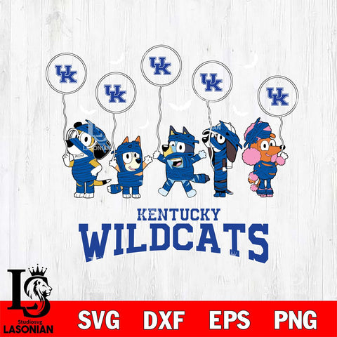 Kentucky Wildcats Bluey Halloween Spooky Svg Eps Dxf Png File, Digital Download, Instant Download