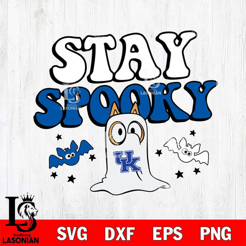 Kentucky Wildcats Bluey Halloween Stay Spooky Svg Eps Dxf Png File, Digital Download, Instant Download