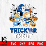 Kentucky Wildcats Bluey Trick or Treat Halloween 2 Svg Eps Dxf Png File, Digital Download, Instant Download