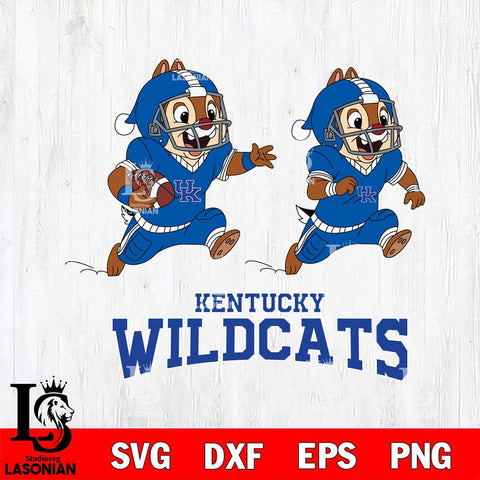 Kentucky Wildcats Chip & Dale Football Cricut,Christmas SVG DXF EPS PNG FILE, NCAA Digital Download,Instant Download, Silhouette