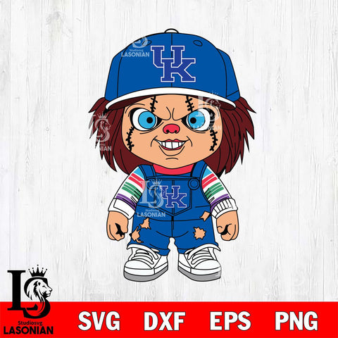 Kentucky Wildcats Chucky Football Horror Halloween Svg Eps Dxf Png File, NCAA svg, Digital Download, Instant Download