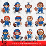Kentucky Wildcats Chucky Horror Bundle 12 SVG Eps Dxf Png File, Bundle NCAA svg, Digital Download, Instant Download