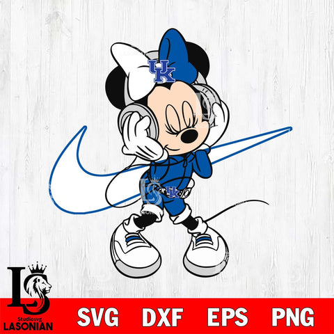 Kentucky Wildcats Cute Minnie Mouse Dancing Svg Eps Dxf Png File, NCAA svg, Digital Download, Instant Download