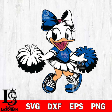 Kentucky Wildcats Daisy Duck Cheerleader Svg Eps Dxf Png File, NCAA svg, Digital Download, Instant Download