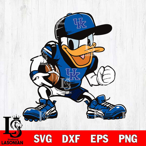 Kentucky Wildcats Donal Duck Svg Eps Dxf Png File, NCAA svg, Digital Download, Instant Download