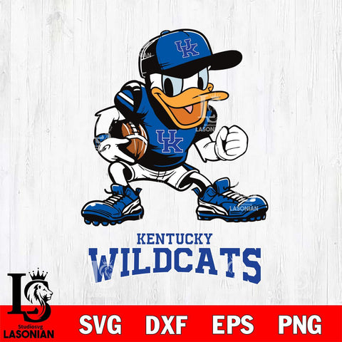Kentucky Wildcats Donal Duck Disney, Svg Eps Dxf Png File, Digital Download
