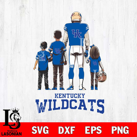 Kentucky Wildcats Father Football SVG DXF EPS PNG FILE,NCAA SVG, Father day Digital Download,Instant Download, Silhouette