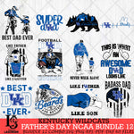 Kentucky Wildcats Fathers Day NCAA Bundle 12 Svg Eps Dxf Png File, Digital Download, Instant Download