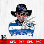 Kentucky Wildcats Freddy Krueger Horror Halloween Svg Eps Dxf Png File, NCAA svg, Digital Download, Instant Download
