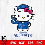 Kentucky Wildcats Hello Kitty Best Fan Svg Eps Dxf Png File, Digital Download, Instant Download