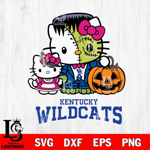 Kentucky Wildcats Hello Kitty Horror 10 Svg Eps Dxf Png File, Digital Download