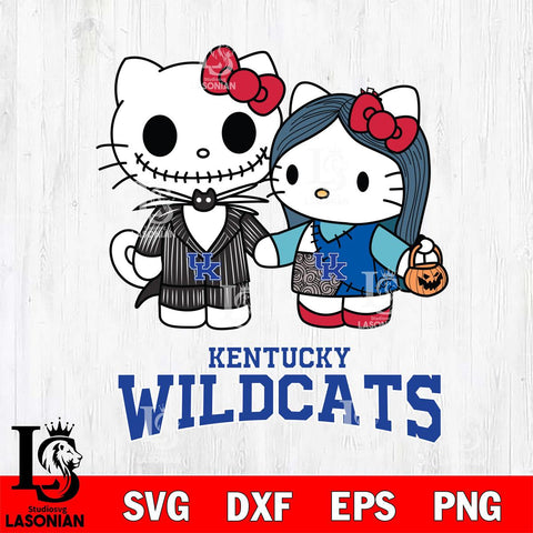 Kentucky Wildcats Hello Kitty Horror 11 Svg Eps Dxf Png File, Digital Download
