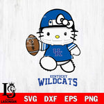 Kentucky Wildcats Hello Kitty NCAA 4 Svg Eps Dxf Png File, Digital Download, Instant Download