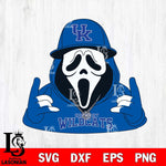 Kentucky Wildcats Horror Character Ghostface Sport Svg Eps Dxf Png File, NCAA svg, Digital Download, Instant Download