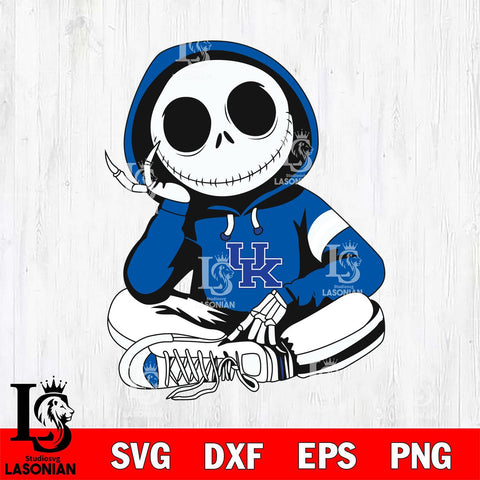 Kentucky Wildcats Jack Skellington halloween Svg Eps Dxf Png File, NCAA svg, Digital Download, Instant Download