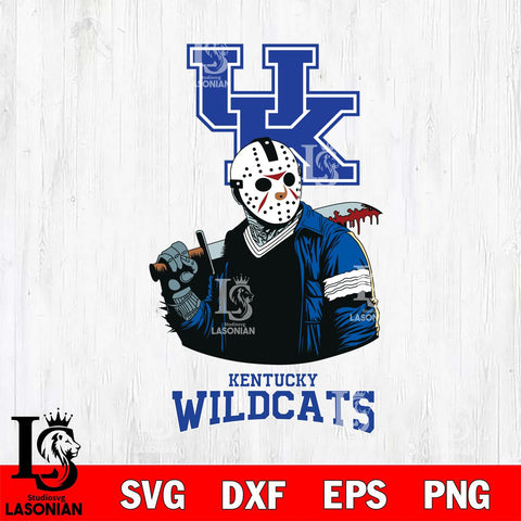 Kentucky Wildcats Jason Voorhees 10 Svg Eps Dxf Png File, Digital Download
