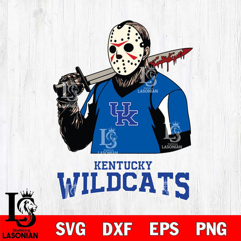 Kentucky Wildcats Jason Voorhees 11 Svg Eps Dxf Png File, Digital Download