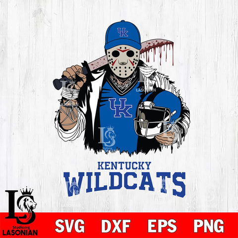 Kentucky Wildcats Jason Voorhees 2 Svg Eps Dxf Png File, Digital Download