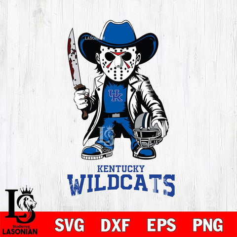 Kentucky Wildcats Jason Voorhees 3 Svg Eps Dxf Png File, Digital Download