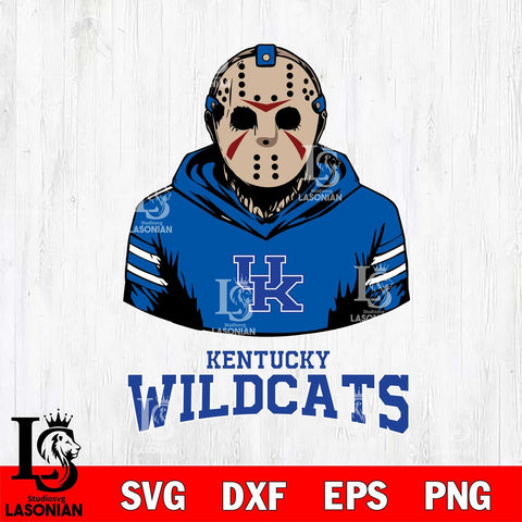 Kentucky Wildcats Jason Voorhees 4 Svg Eps Dxf Png File, Digital Download
