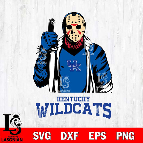 Kentucky Wildcats Jason Voorhees 6 Svg Eps Dxf Png File, Digital Download